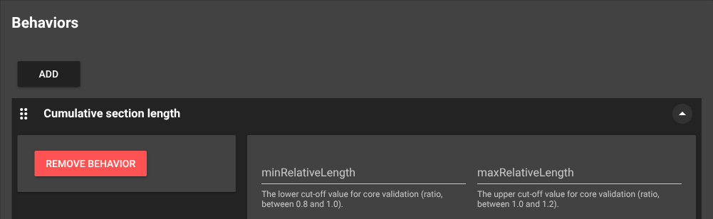 Cumulative Section Length