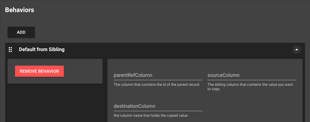 Default from Sibling