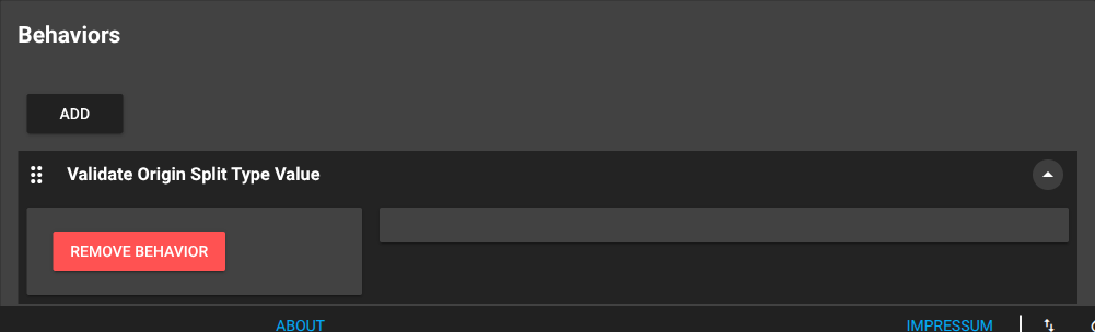 Validate Origin Split Type Value