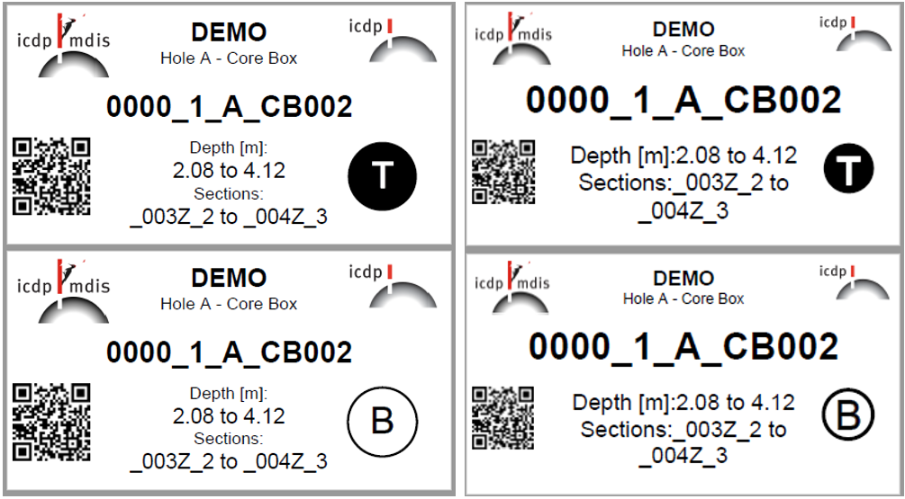 Corebox Label