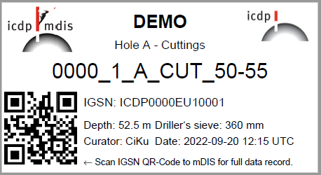 Cuttings Label