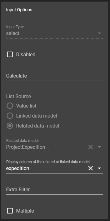 Form Input - select source (related model)